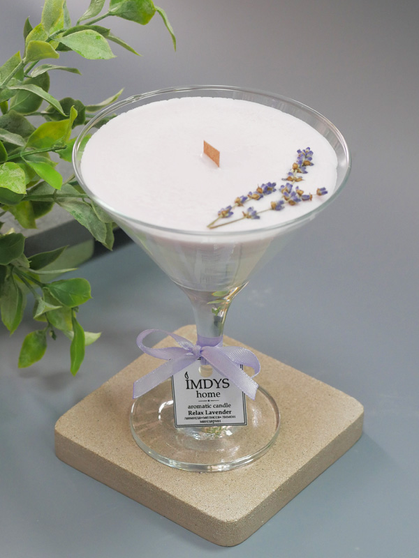 Ароматическая свеча в бокале Relax Lavender